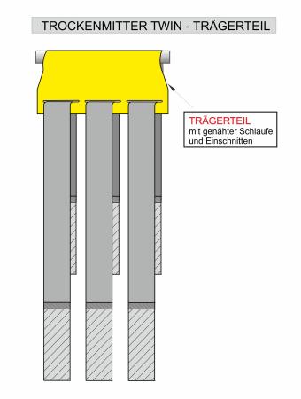 Trägerteil für Trockenmitter TWIN