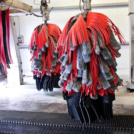 Trockner-Seitenwalze – Mixbesatz Trocknertextil + Trocknerplüsch