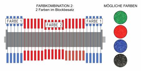 Scheibendachwalze Microvel® "Standard" (zweifarbig)
