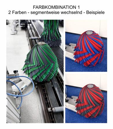 Rocker mit Doppelsegmenten- Rohrlänge 500 – 1000 mm (zweifarbig)