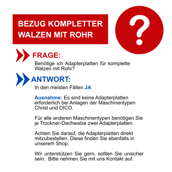 Trockner-Dachwalze - Trocknertextil