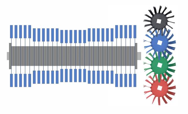 Scheibendachwalze Microvel® "Standard" (einfarbig)